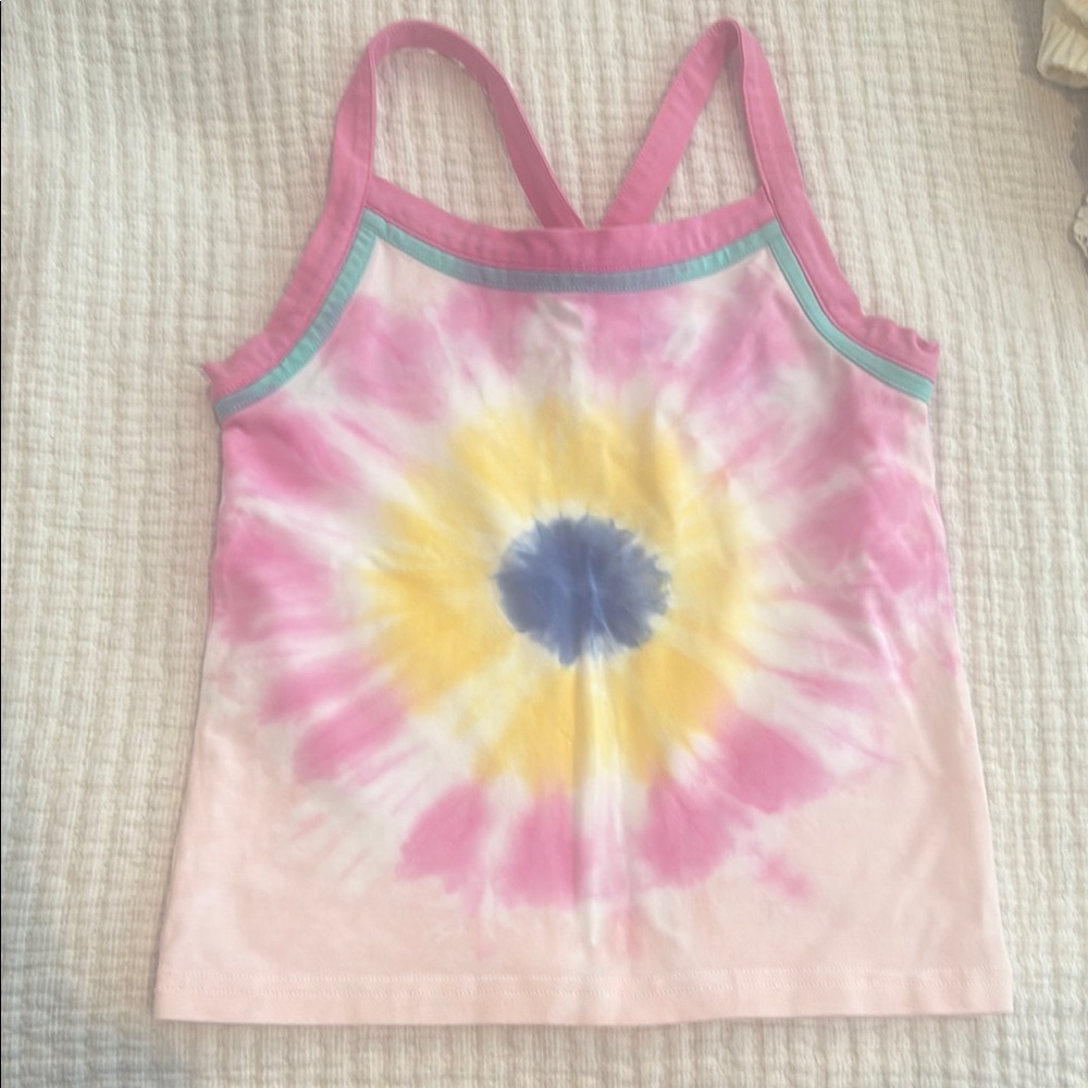 Matilda Jane Pink and Yellow Camisole with Tie-Dye Design